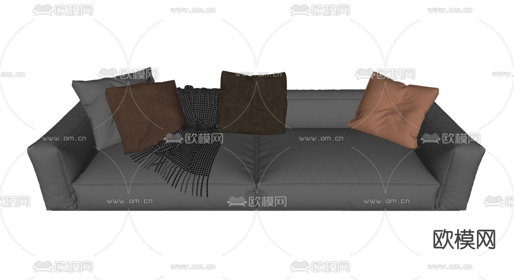 Arflex 双人沙发su模型下载（渲染图2）