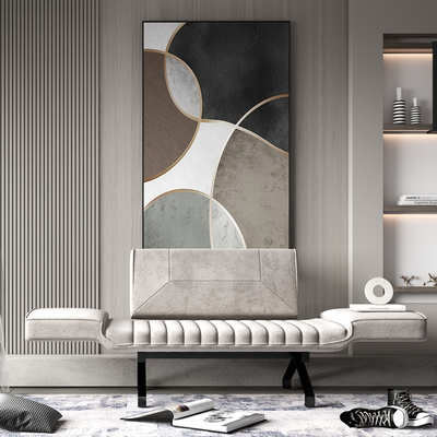  现代沙发凳su模型 