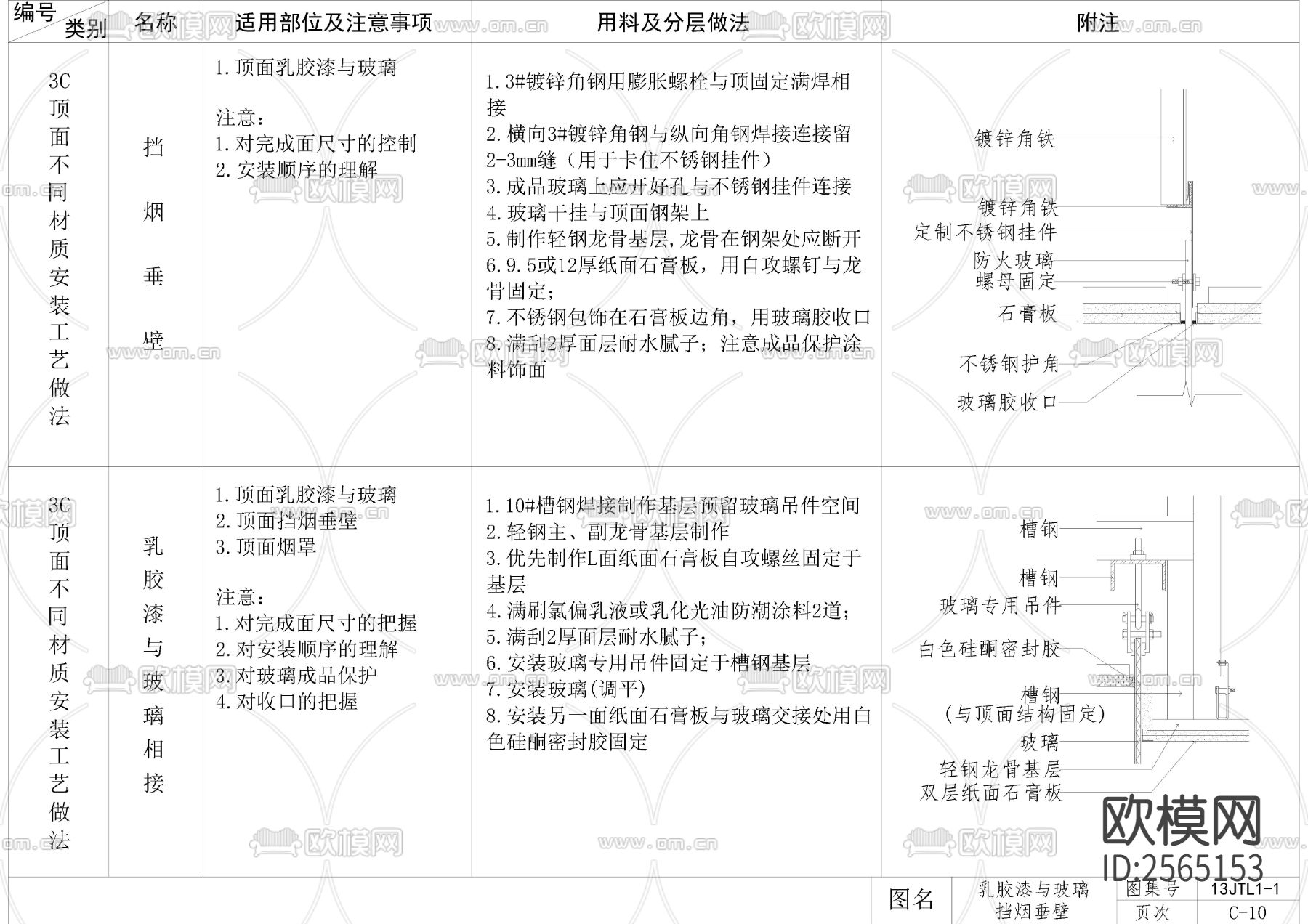 装修材料CAD施工图下载（渲染图4）