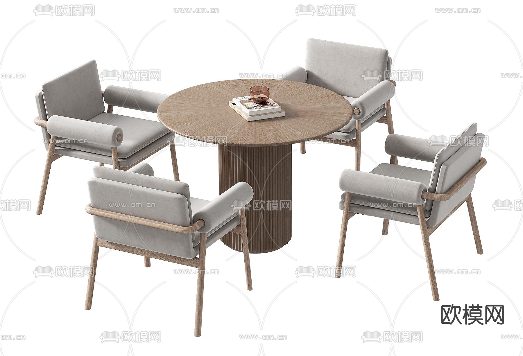 休闲桌椅3d模型下载