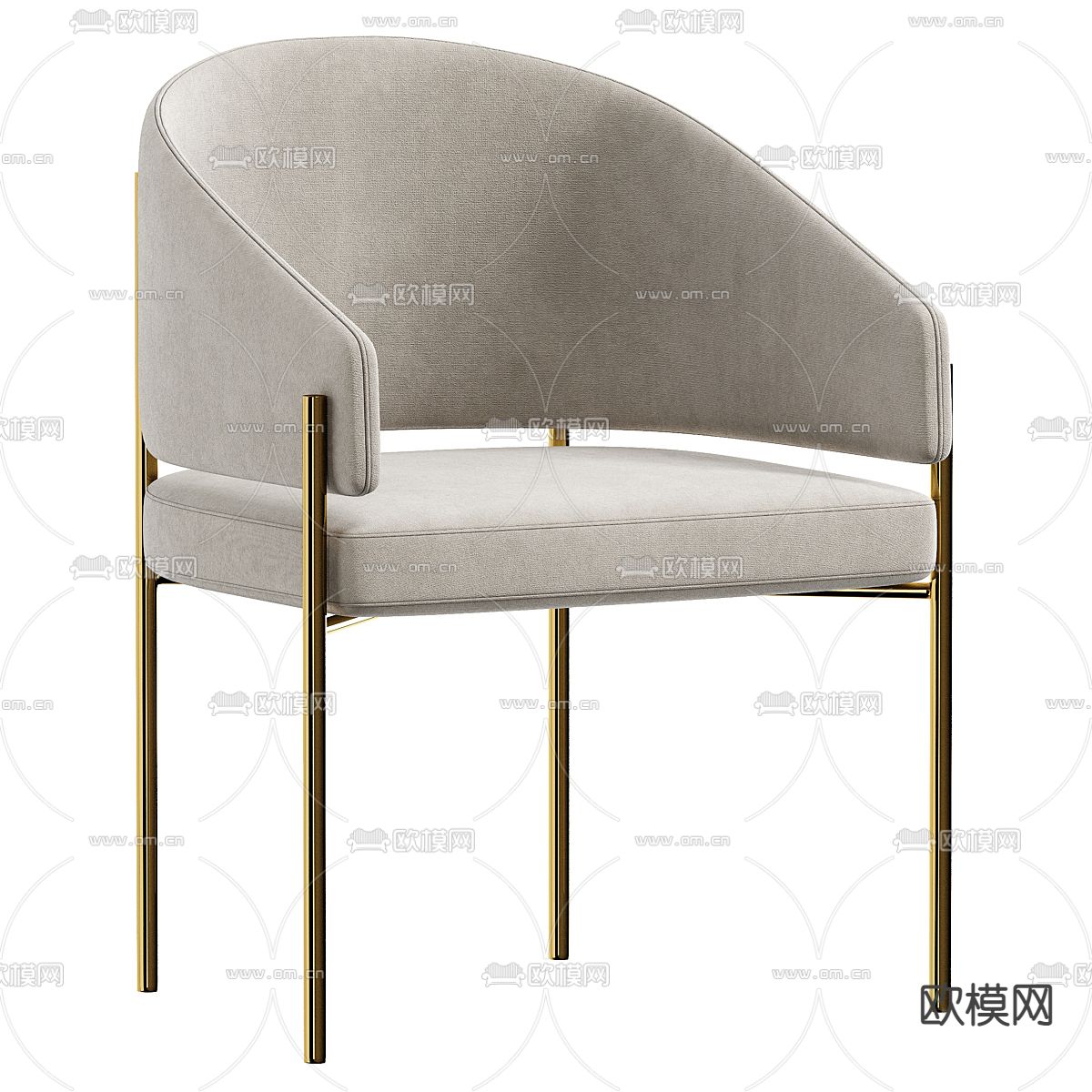 Cassina椅子 餐椅3d模型下载（渲染图1）