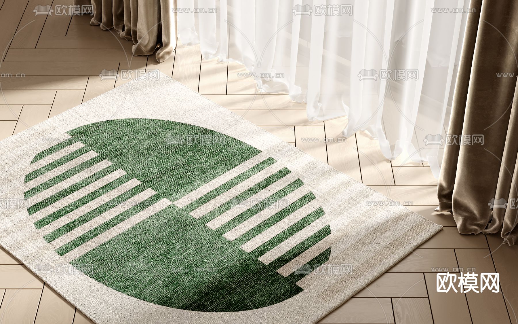 花纹地毯3d模型下载