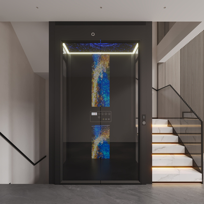  电梯厢 电梯间su模型 