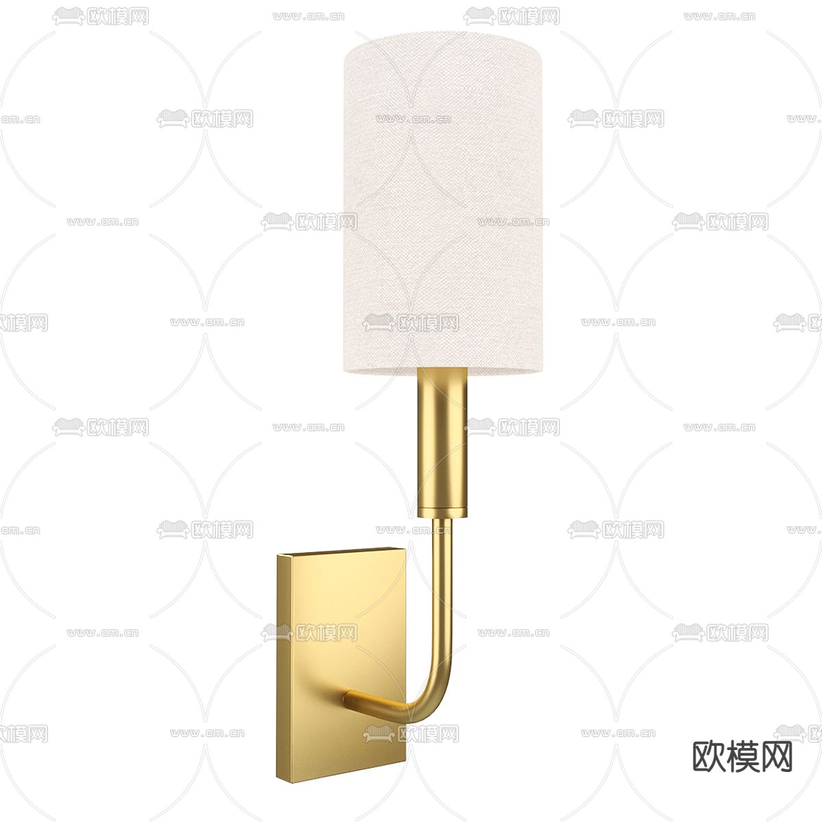 简欧壁灯su模型下载（渲染图1）