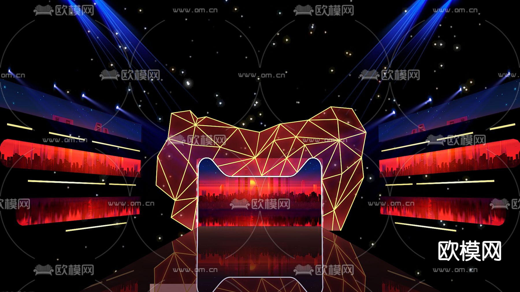 天猫舞台免费3d模型下载（渲染图2）