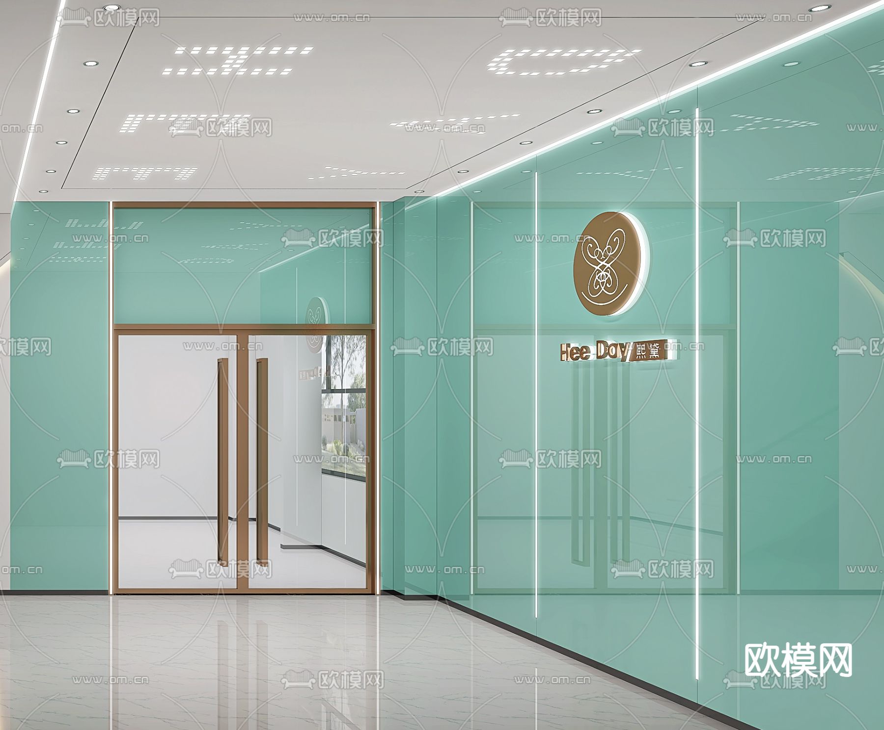 楼梯间 走廊过道3d模型下载