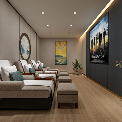  SPA足浴店 包厢 包间su模型 