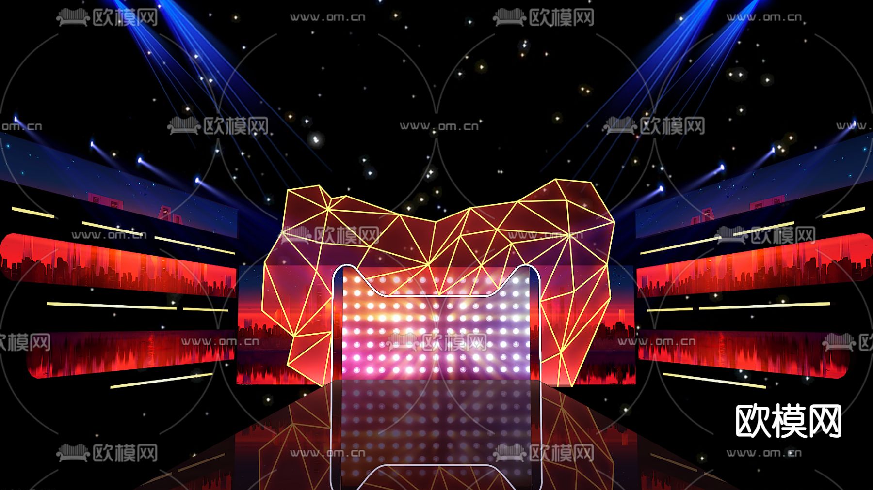 天猫舞台免费3d模型下载（渲染图1）