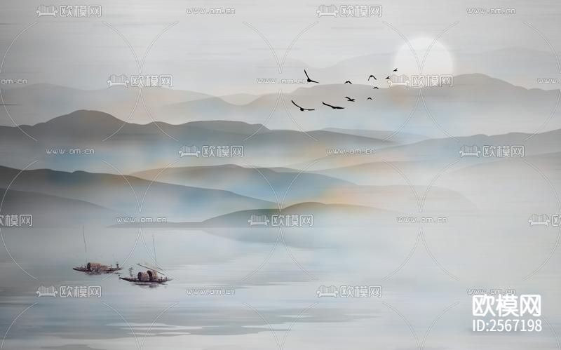 中式壁纸下载（渲染图5）