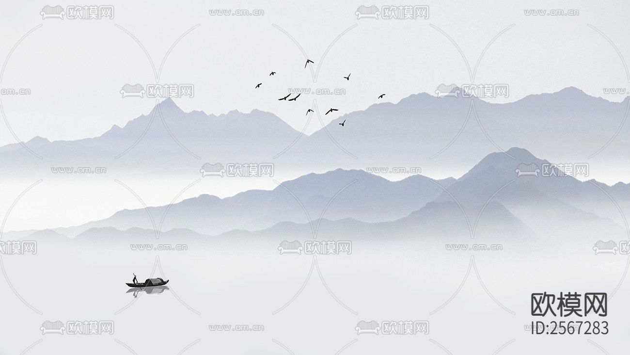 新中式壁纸下载（渲染图9）