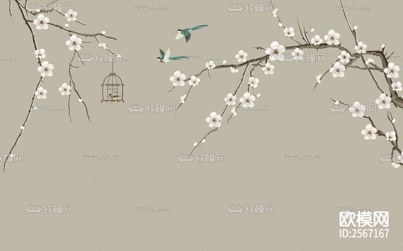 中式壁纸下载（渲染图5）