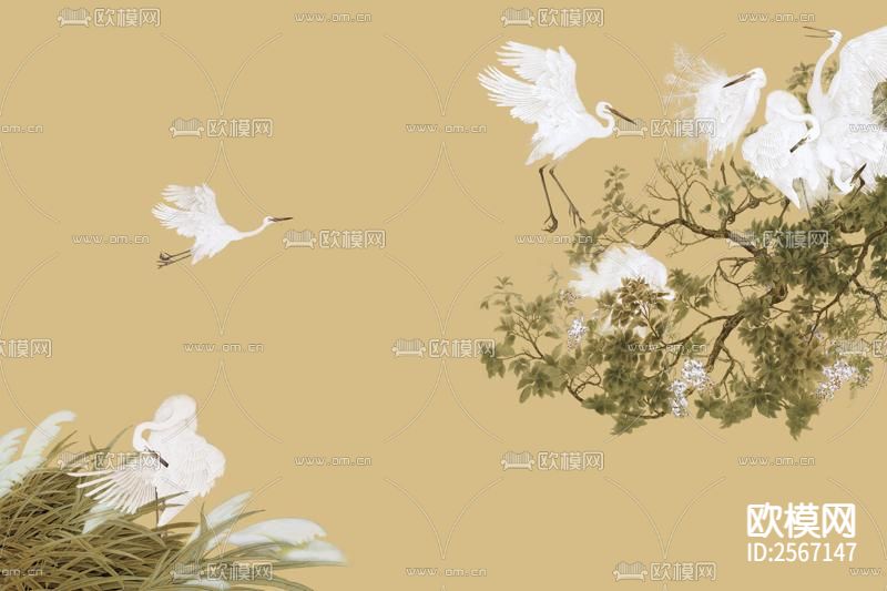 中式壁纸下载（渲染图6）