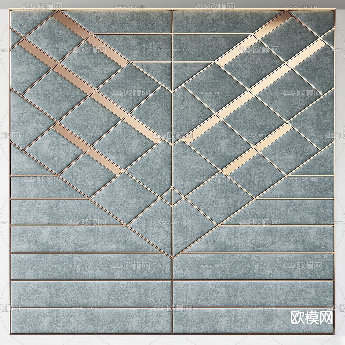 现代背景墙3d模型下载