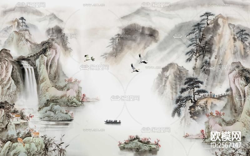 中式壁纸下载（渲染图8）