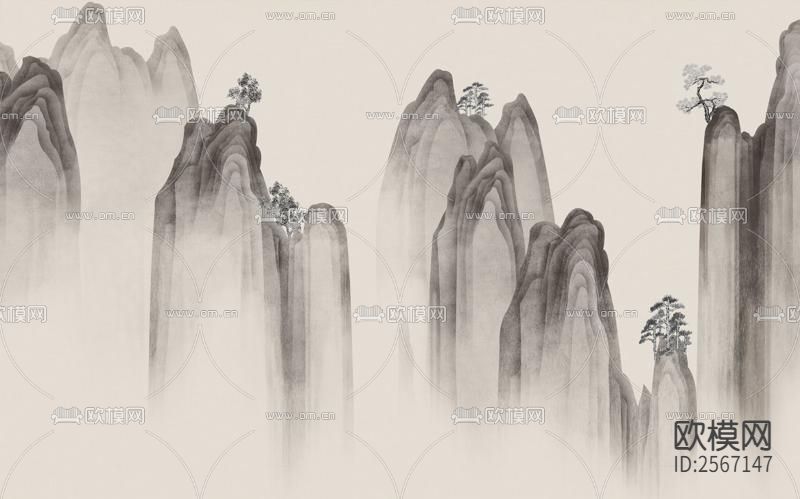 中式壁纸下载（渲染图3）