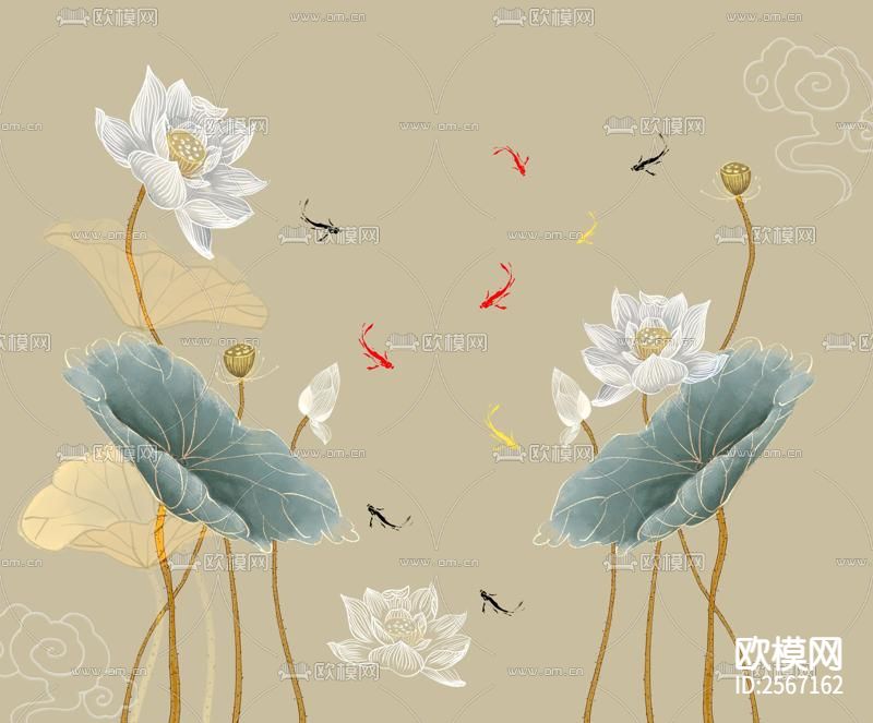 中式壁纸下载（渲染图4）