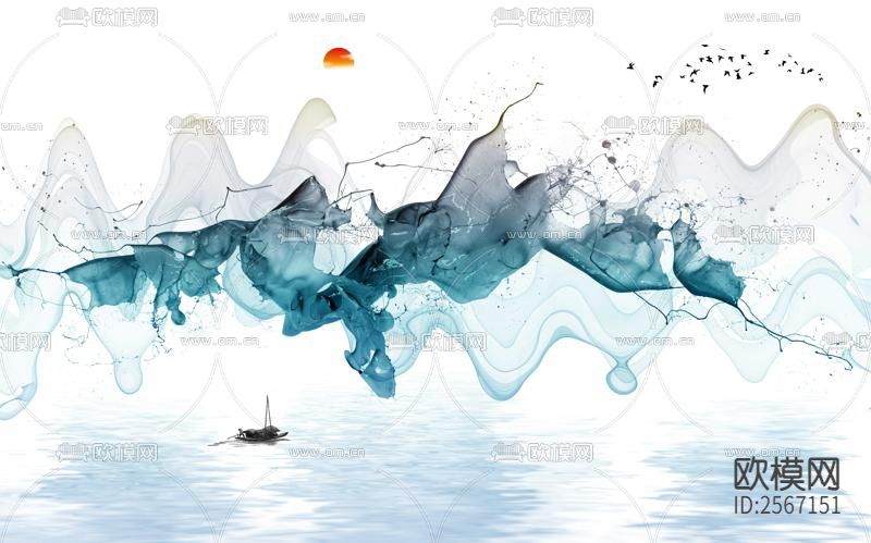 中式壁纸下载（渲染图3）