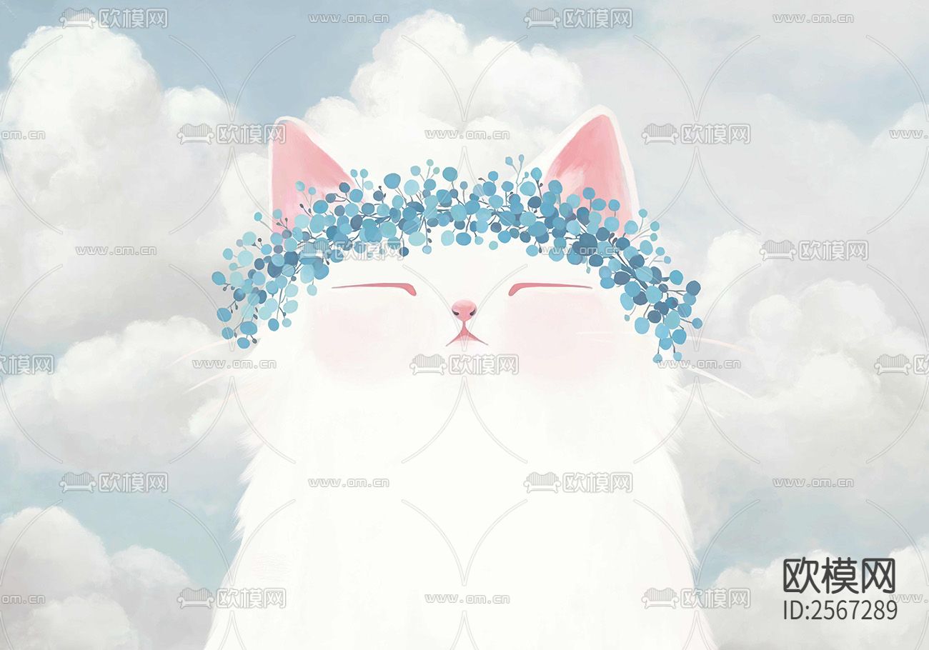 儿童壁纸贴图下载（渲染图1）