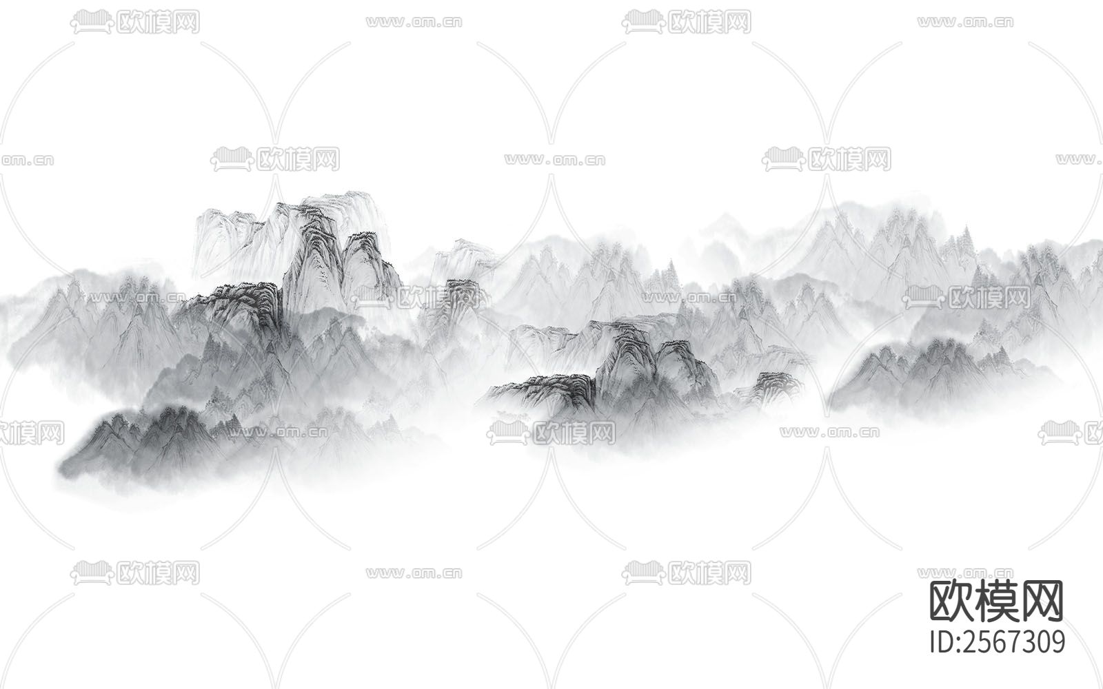 中式壁纸下载（渲染图2）