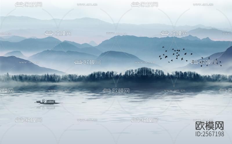 中式壁纸下载（渲染图7）