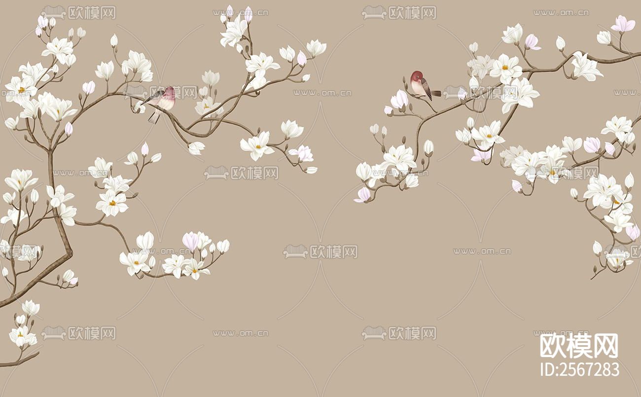 新中式壁纸下载（渲染图8）