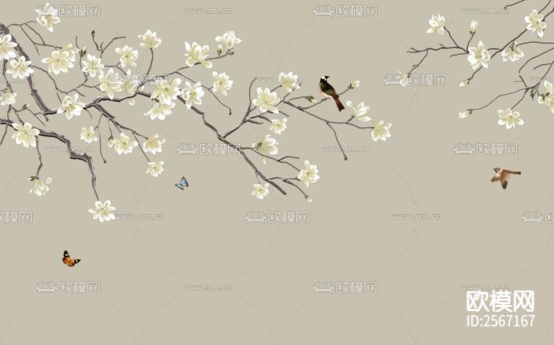 中式壁纸下载（渲染图2）