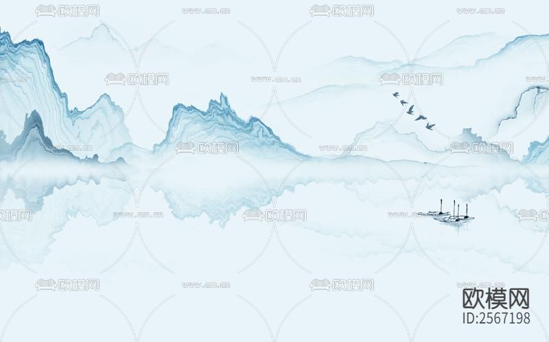 中式壁纸下载（渲染图4）