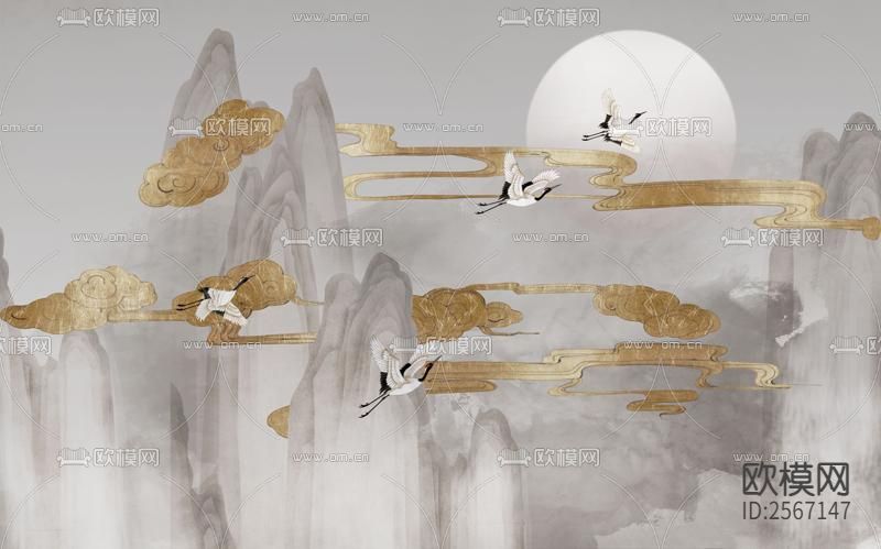 中式壁纸下载（渲染图10）