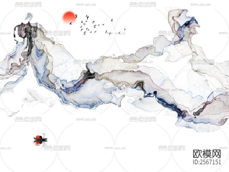 中式壁纸下载（渲染图1）