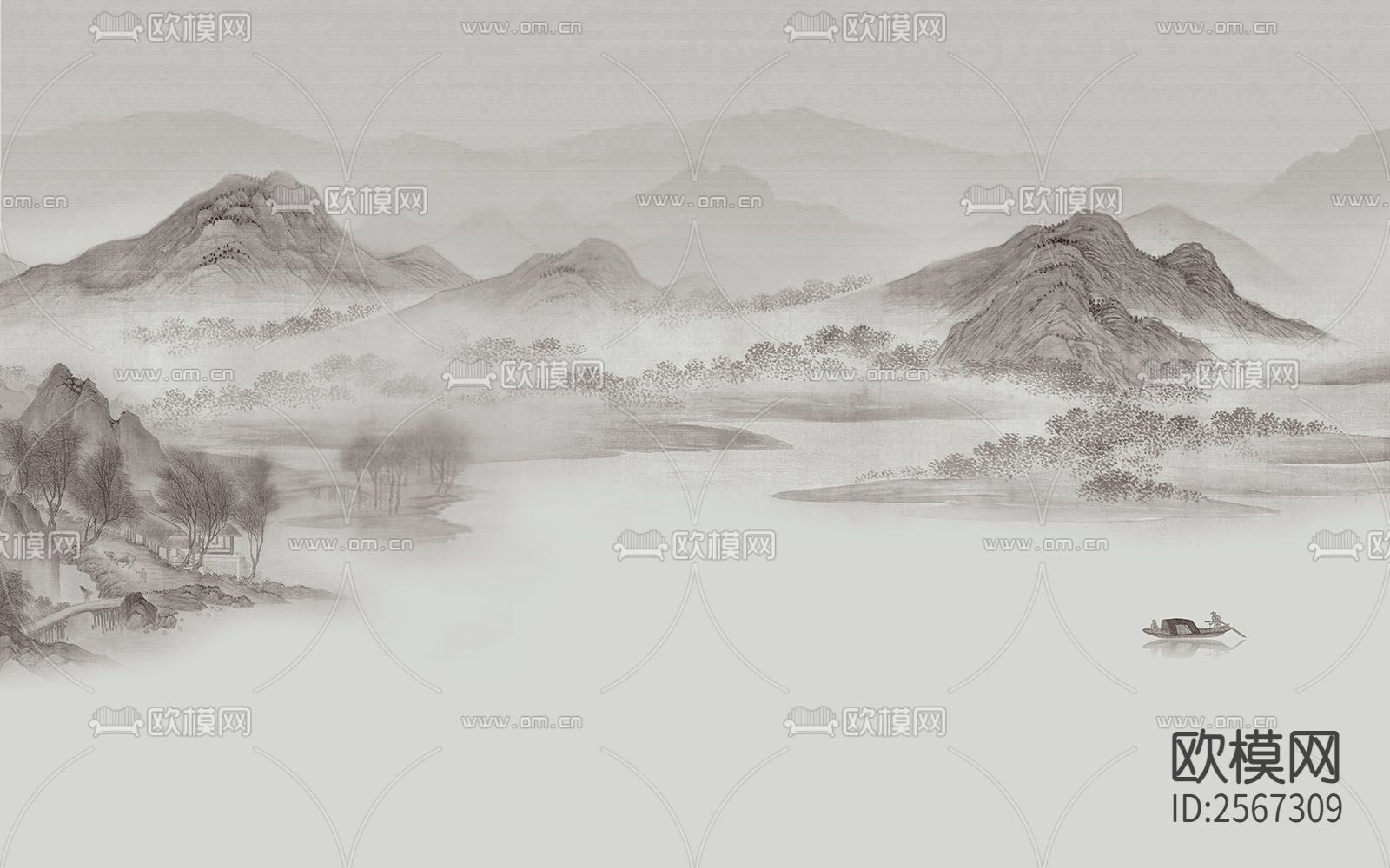 中式壁纸下载（渲染图5）