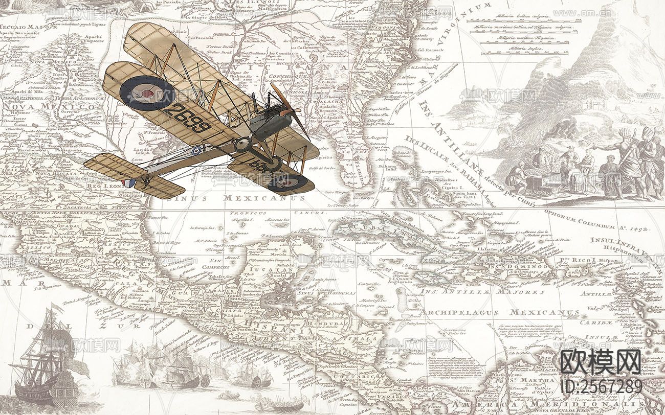 儿童壁纸贴图下载（渲染图10）