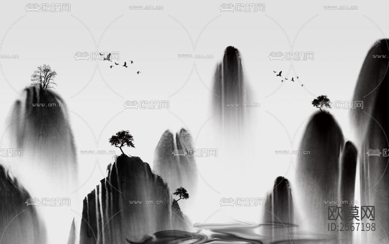 中式壁纸下载（渲染图2）