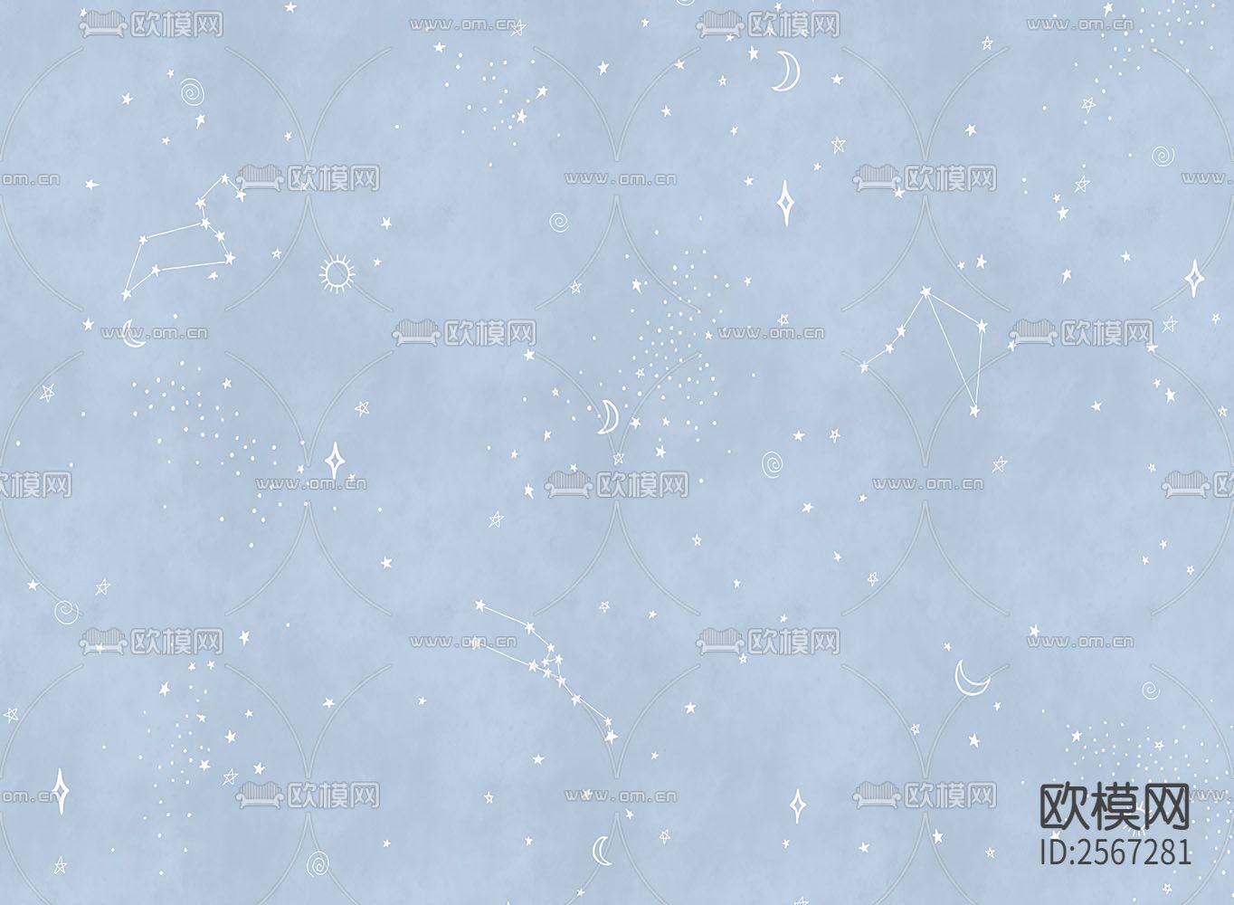 儿童壁纸贴图下载（渲染图5）