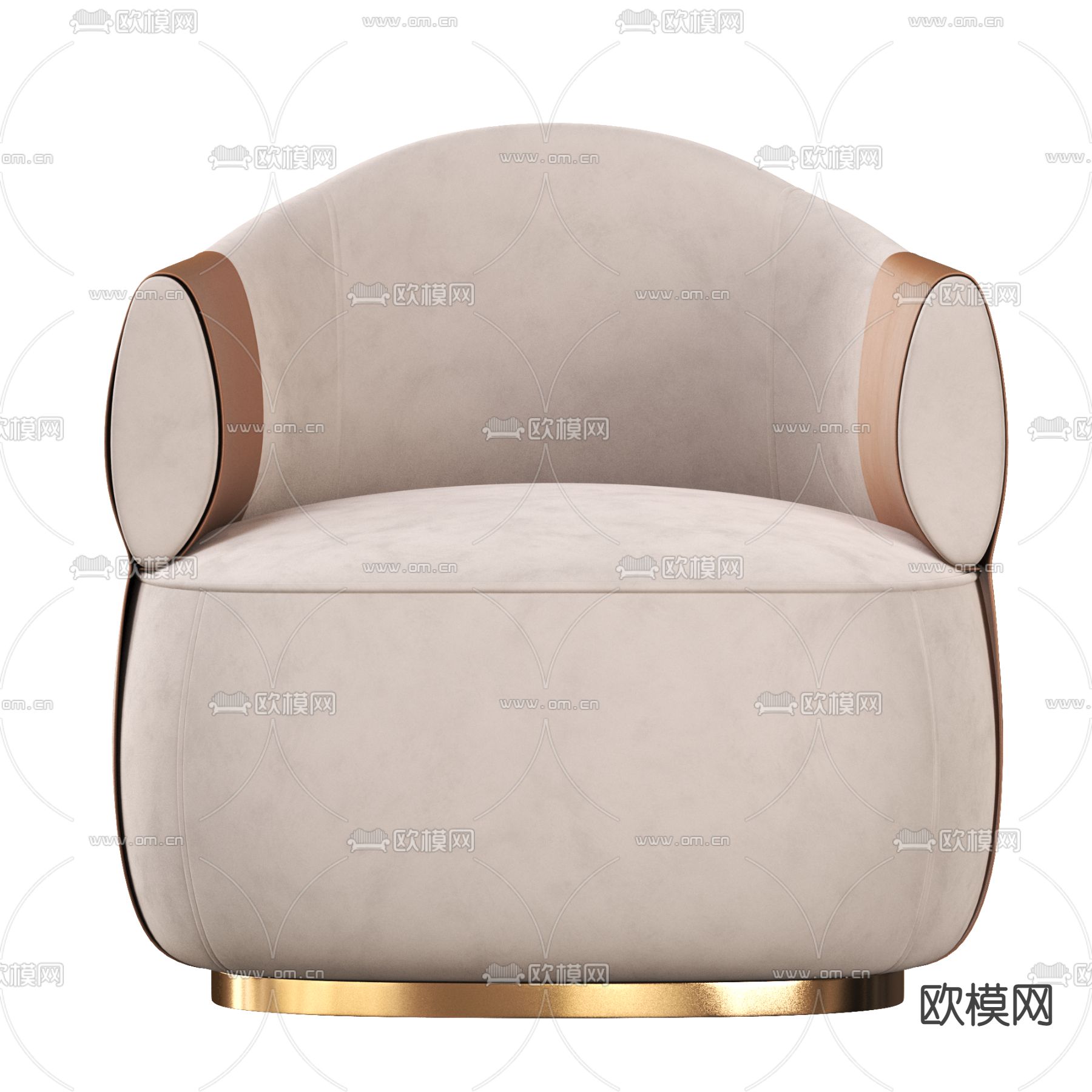 单人沙发 休闲沙发3d模型下载（渲染图2）