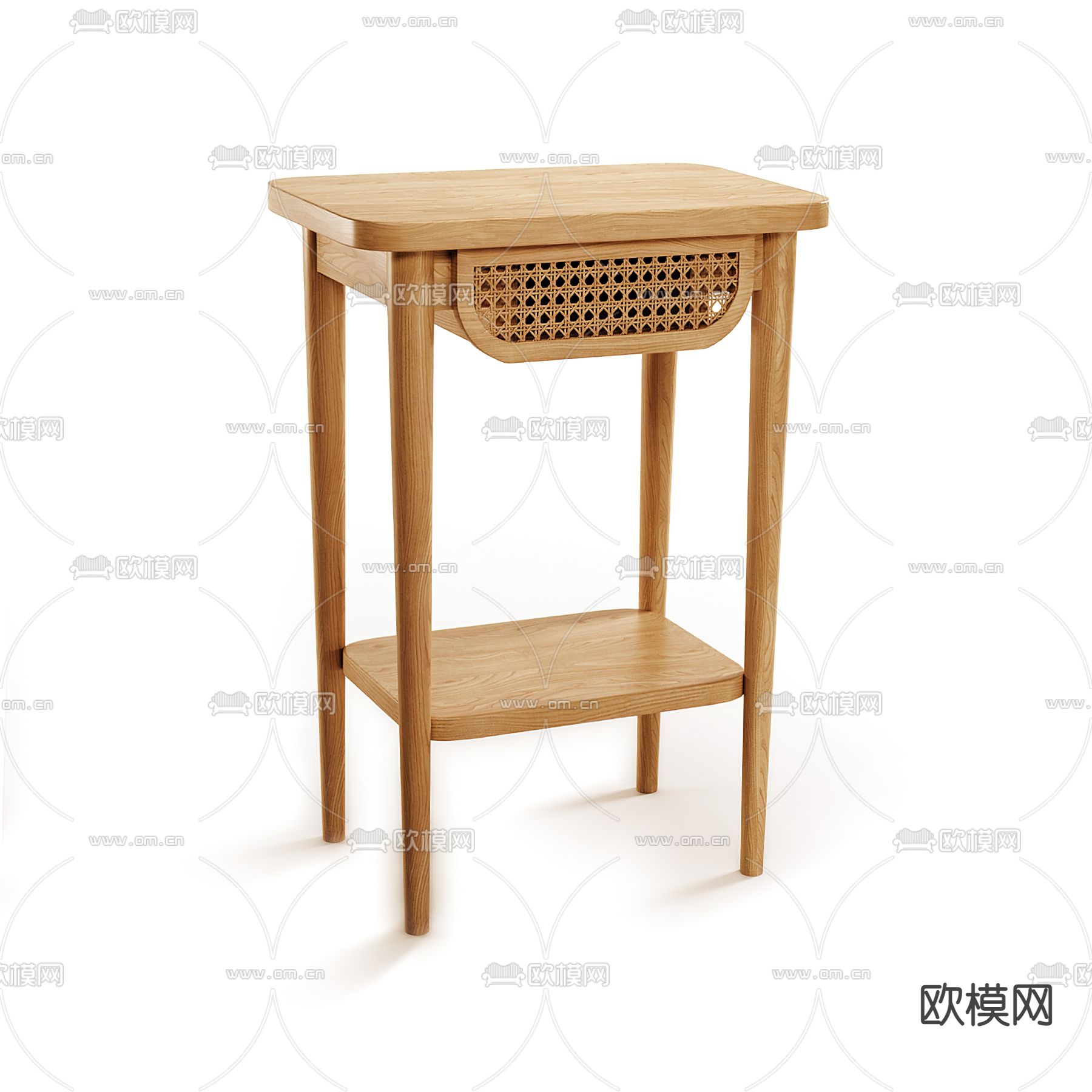 侘寂床头柜3d模型下载