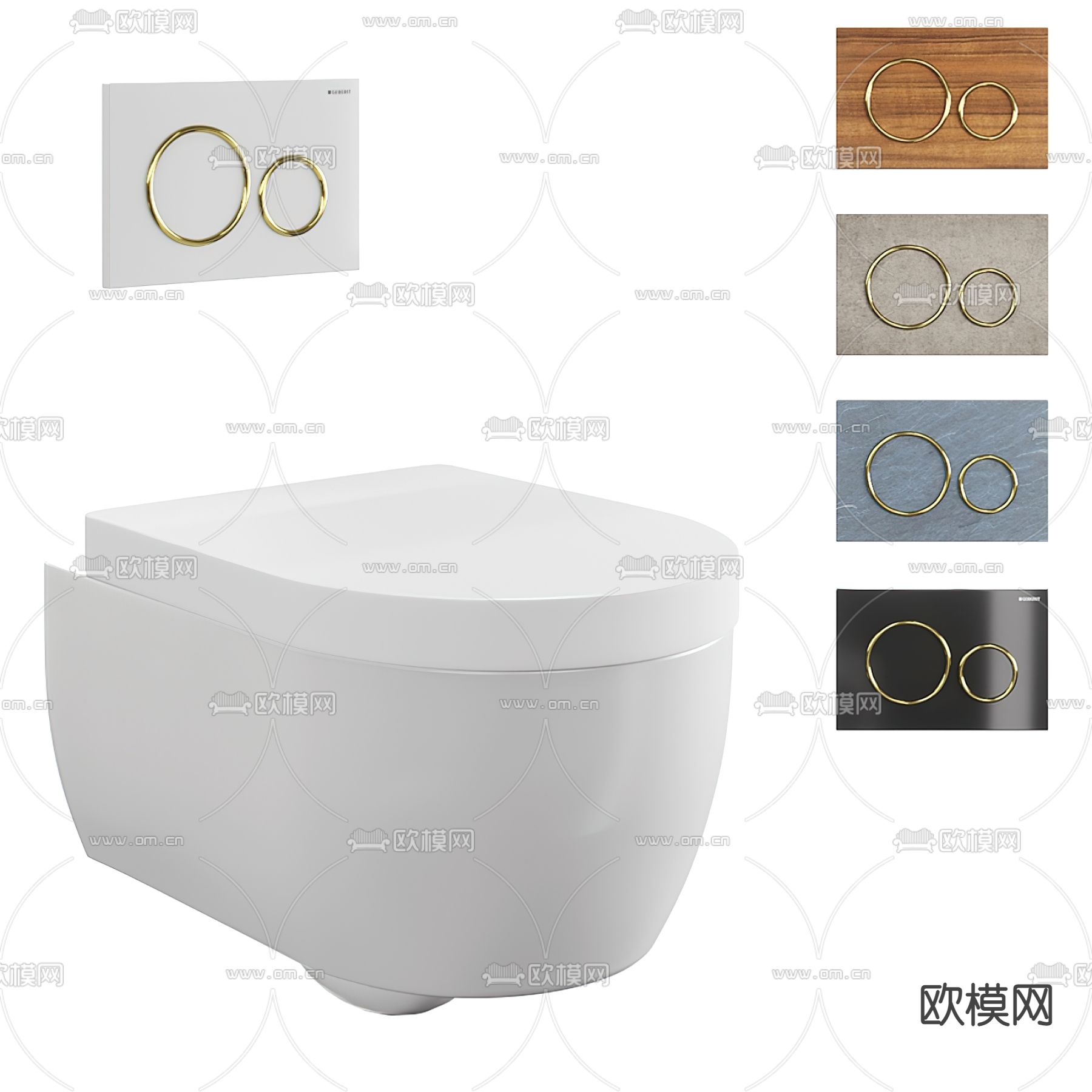壁挂式马桶 便器3d模型下载