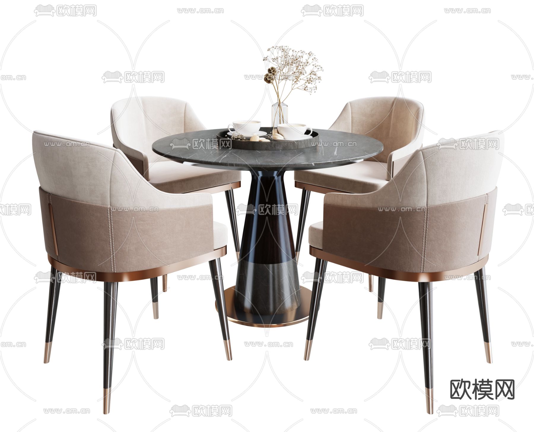 休闲桌椅 咖啡桌3d模型下载