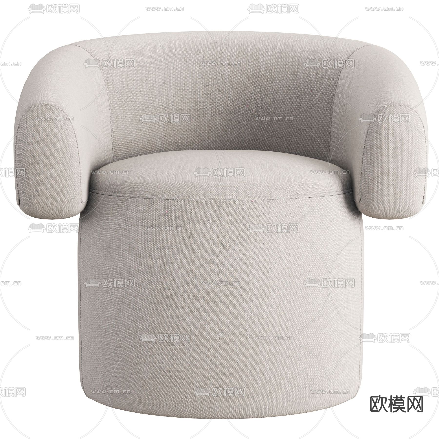 现代沙发 单人沙发3d模型下载（渲染图4）