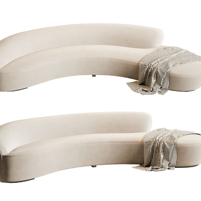  Poliform 弧形沙发su模型 