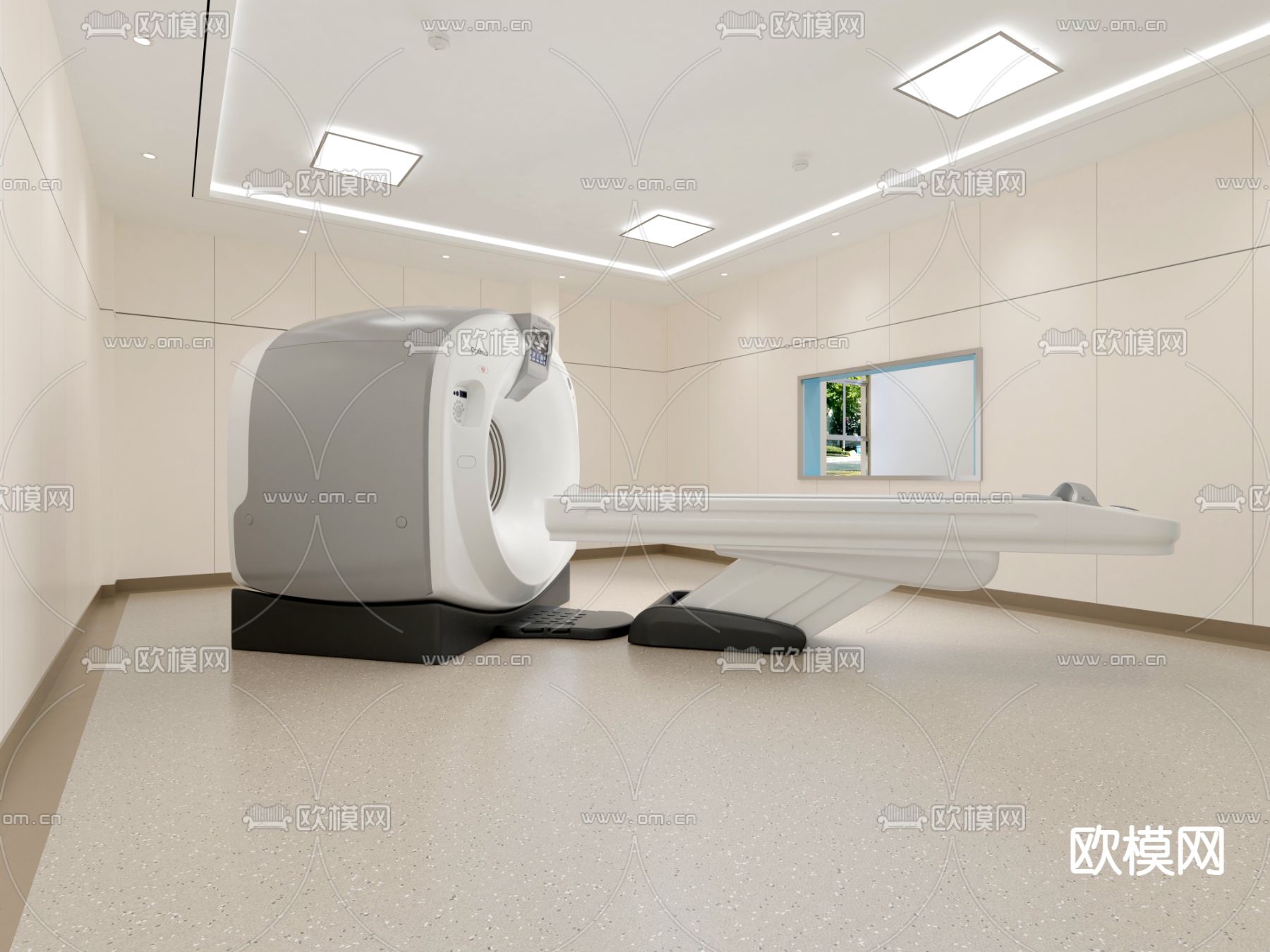 医院 MR核磁共振 CT机房3d模型下载_ID14020774_3dmax免费模型-欧模网