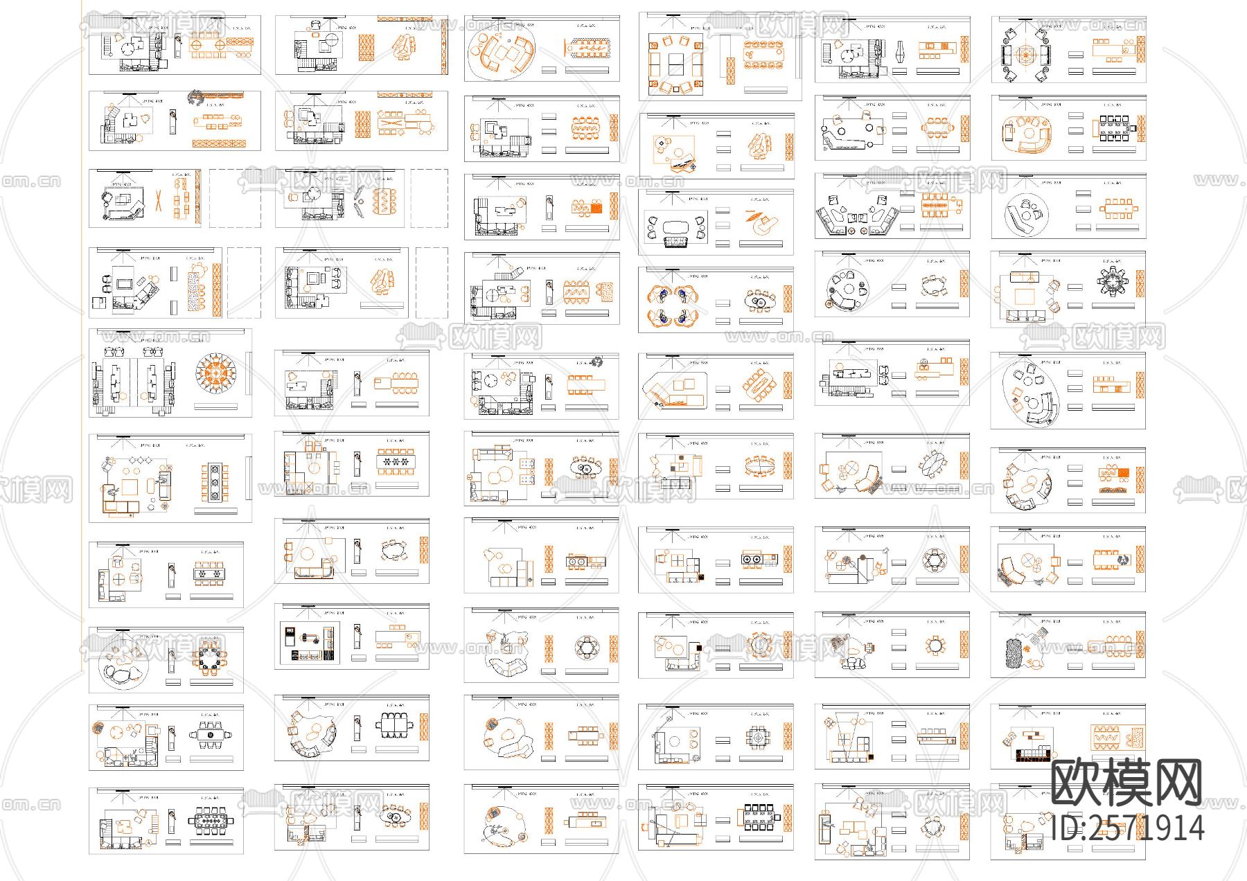设计师精选家居CAD图库下载（渲染图4）
