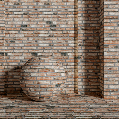 砖墙 红砖墙面su模型