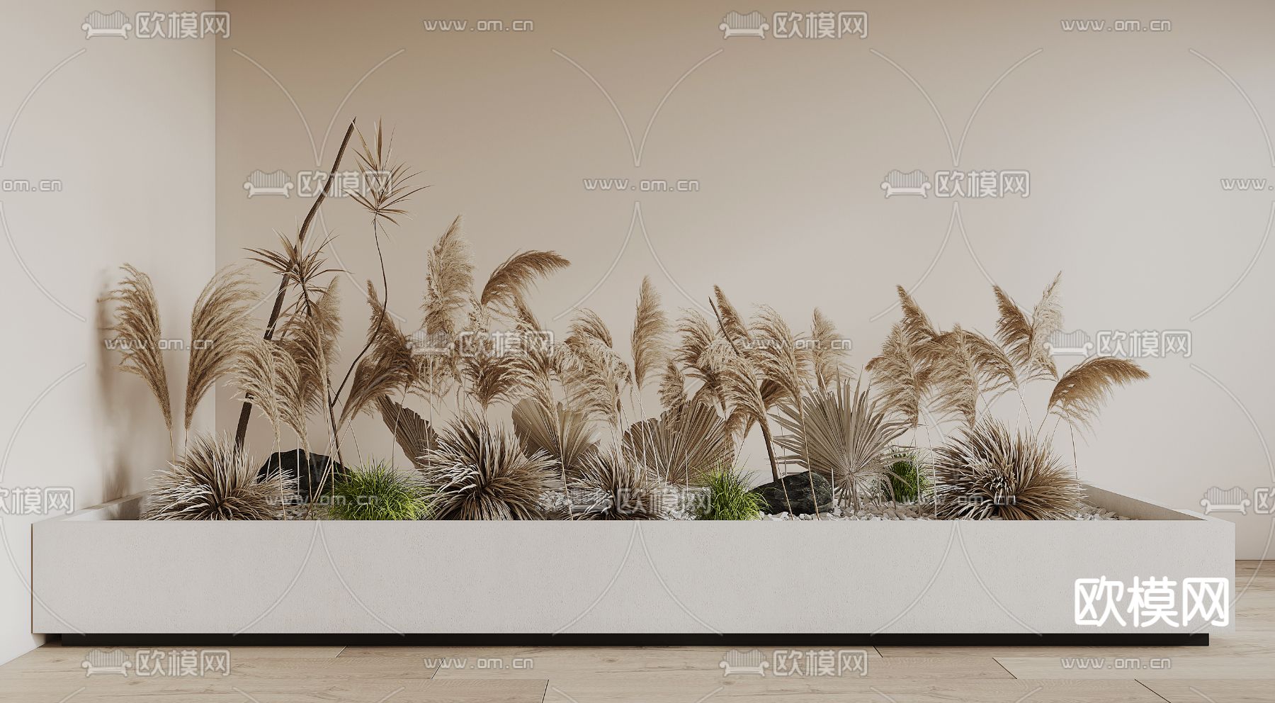 芦苇 植物堆3d模型下载