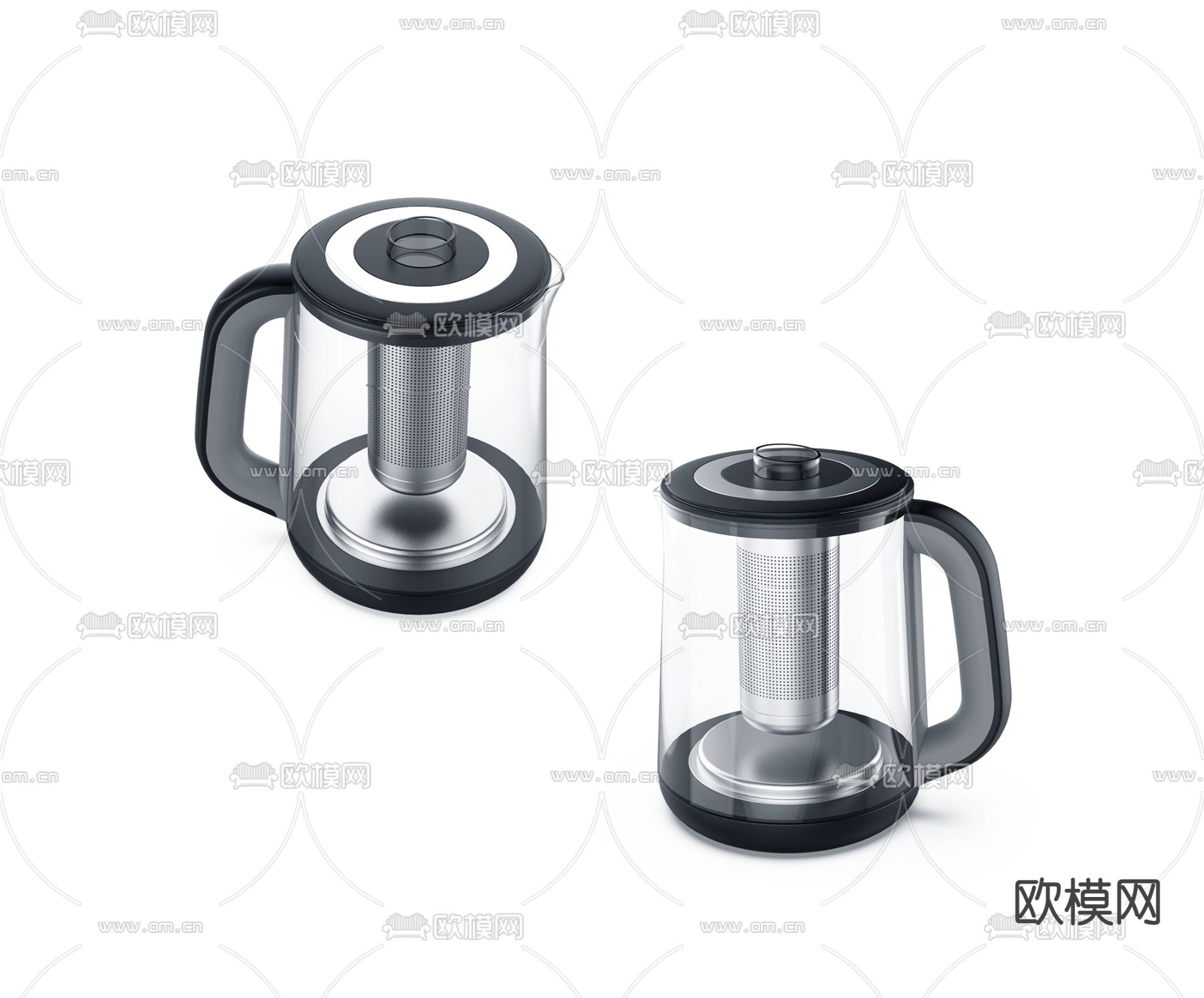 热水壶3d模型下载