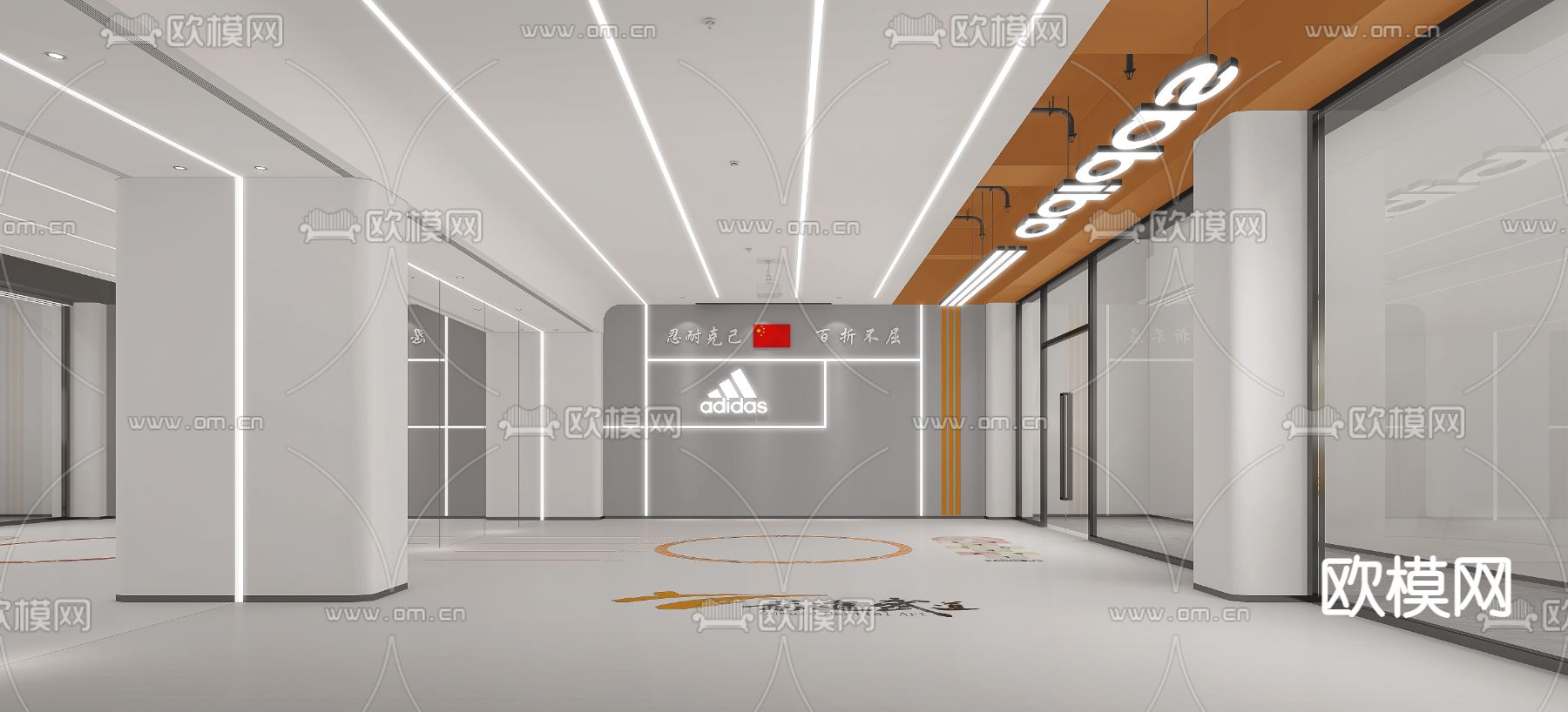 武道馆 跆拳道馆3d模型下载