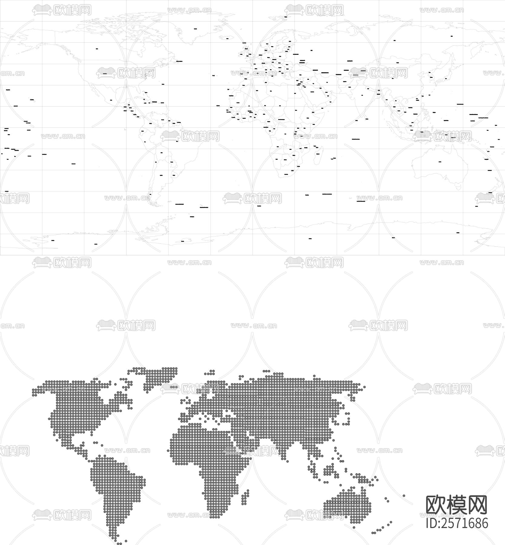 世界地图节点大样下载
