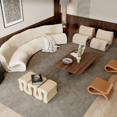  Minotti 组合沙发su模型 