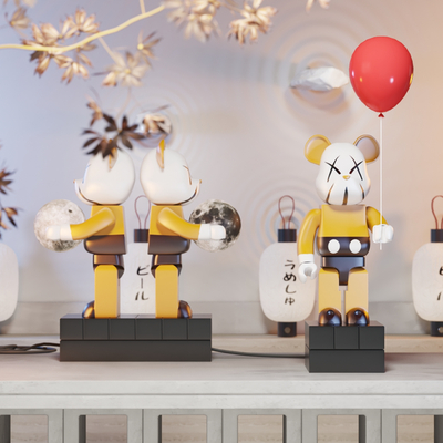  现代暴力熊 潮玩su模型 