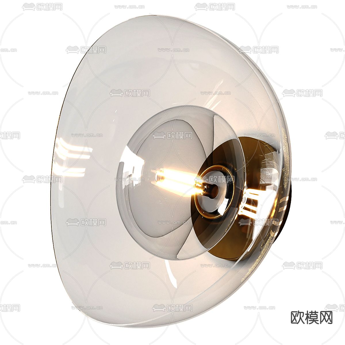 Flos 玻璃壁灯3d模型下载