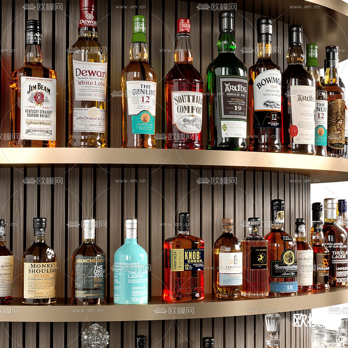 咖啡厅吧台 操作台3d模型下载（渲染图2）